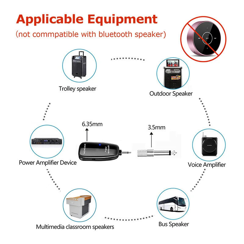 XIAOKOA UHF Wireless Instruments Saxophone Microphone Wireless Receiver Transmitter160ft RangePlug and PlayGreat for Trumpets 250303