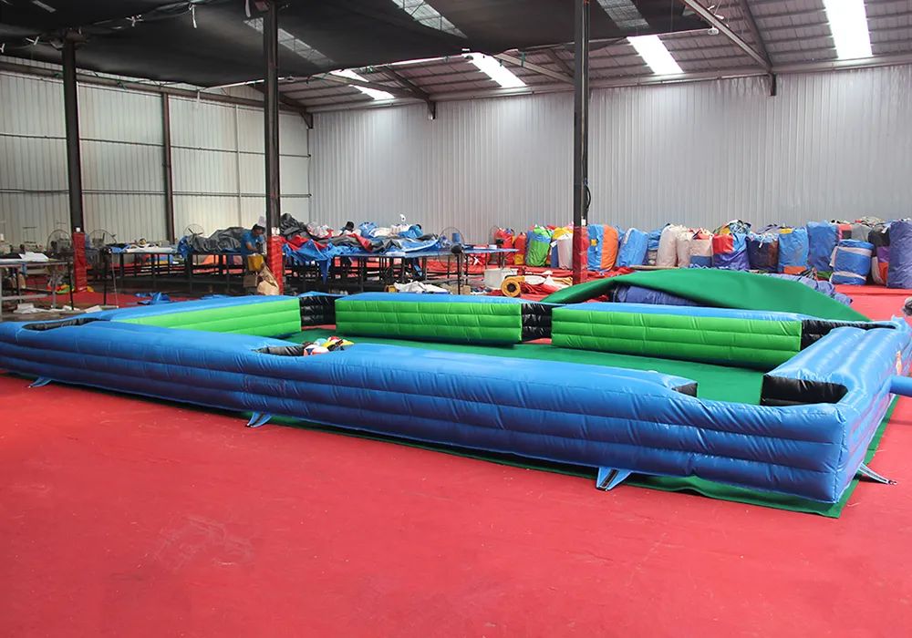 10mLx6mW (33x20ft) with 16balls Funny Billiard Sport game inflatable football snooker table,soccer pool table for amusement park with blower