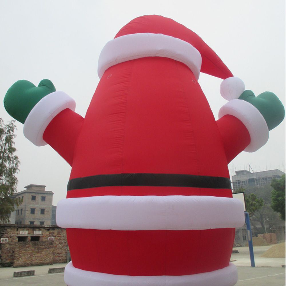 12m height (40ft) with blower Free ship Giant Inflatable Santa Claus father Christmas Decoration old man for Big Promotions Advertising Decorations