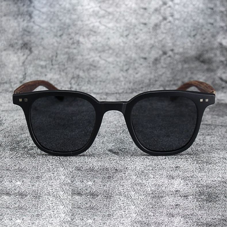 Wood grain leg rice nail sunglasses for women Europe and the United States ins wind sun glasses for men sunscreen UV sunglasses 2025