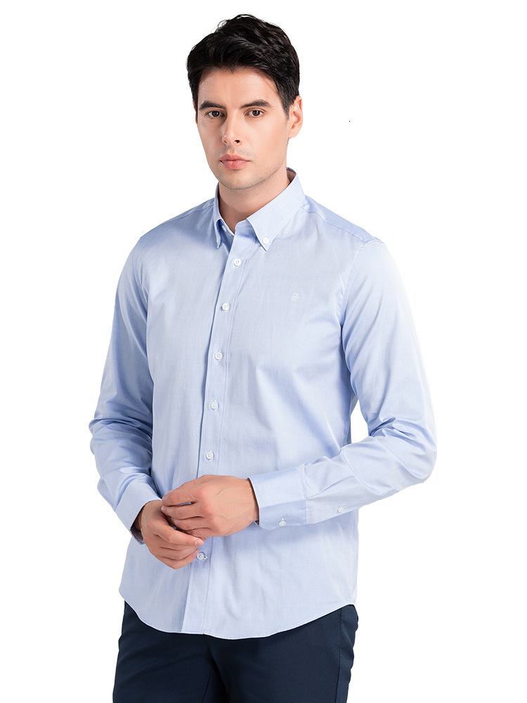 CHCH Simple Fashionable Men's For Commuting Can Be Worn As An Inner Shirt With Polo Collar And Long Sleeves
