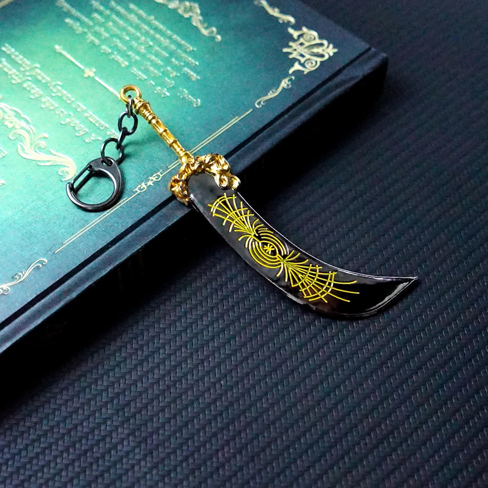 Radahn Keychain Starscourge Greatsword Key Chain Keyring Keychains for Men Game Accessories Key Ring Pendant llaveros 250318