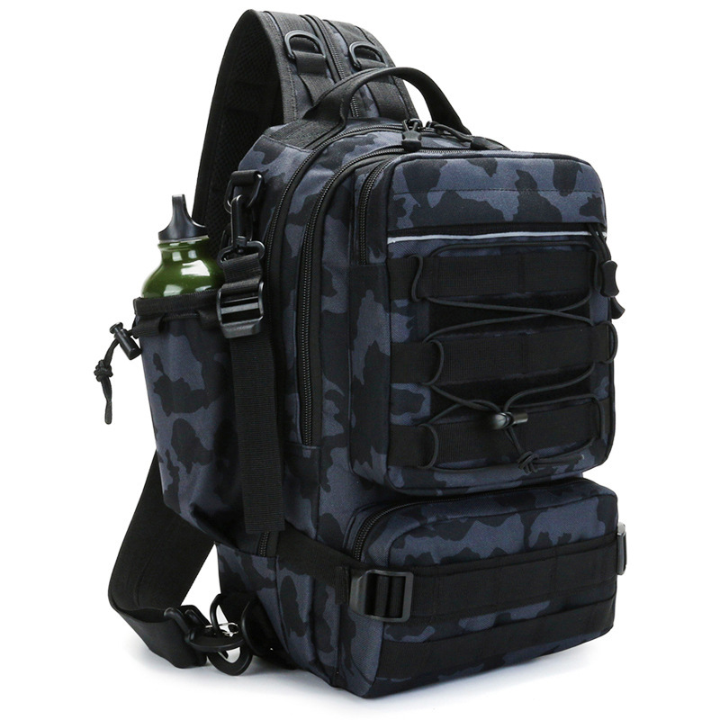 2025--New Crossbody Single Shoulder Multi Functional Waist Outdoor Travel Sports Large Capacity Chest Men's Pole Bag