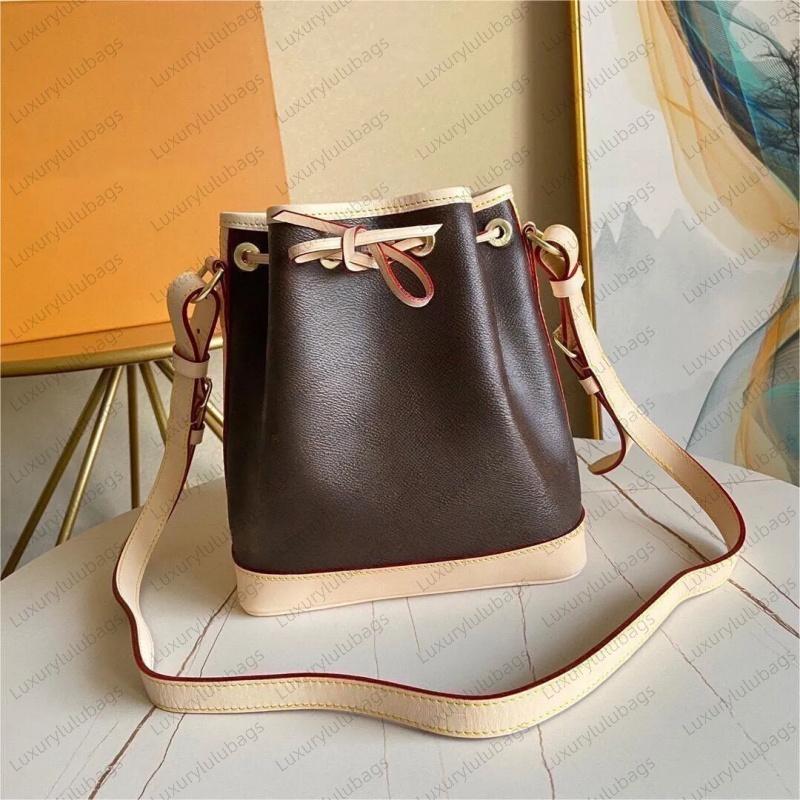 Top NOE Bucket bag Designer bag Classic Cosmetic Vintage Bouquet Rope Coated Canvas Women Crossbody bag Drawstring Fashion Handbag leather Shoulder Bags