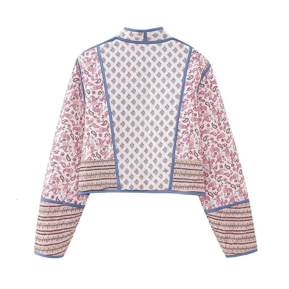 hoodie Pb&Za 2023 Autumn/Winter New Romanticism Design Sense Two Sides Wear Spliced Cotton Dress Versatile Short Loose Coat jacket