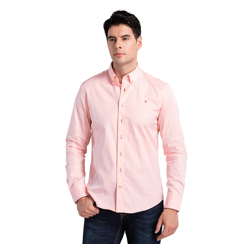 CHCH Simple Fashionable Men's For Commuting Can Be Worn As An Inner Shirt With Polo Collar And Long Sleeves