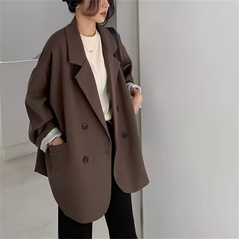 L38Chic Layered Streetwear Mini Suit Collection in Light Espresso Tone