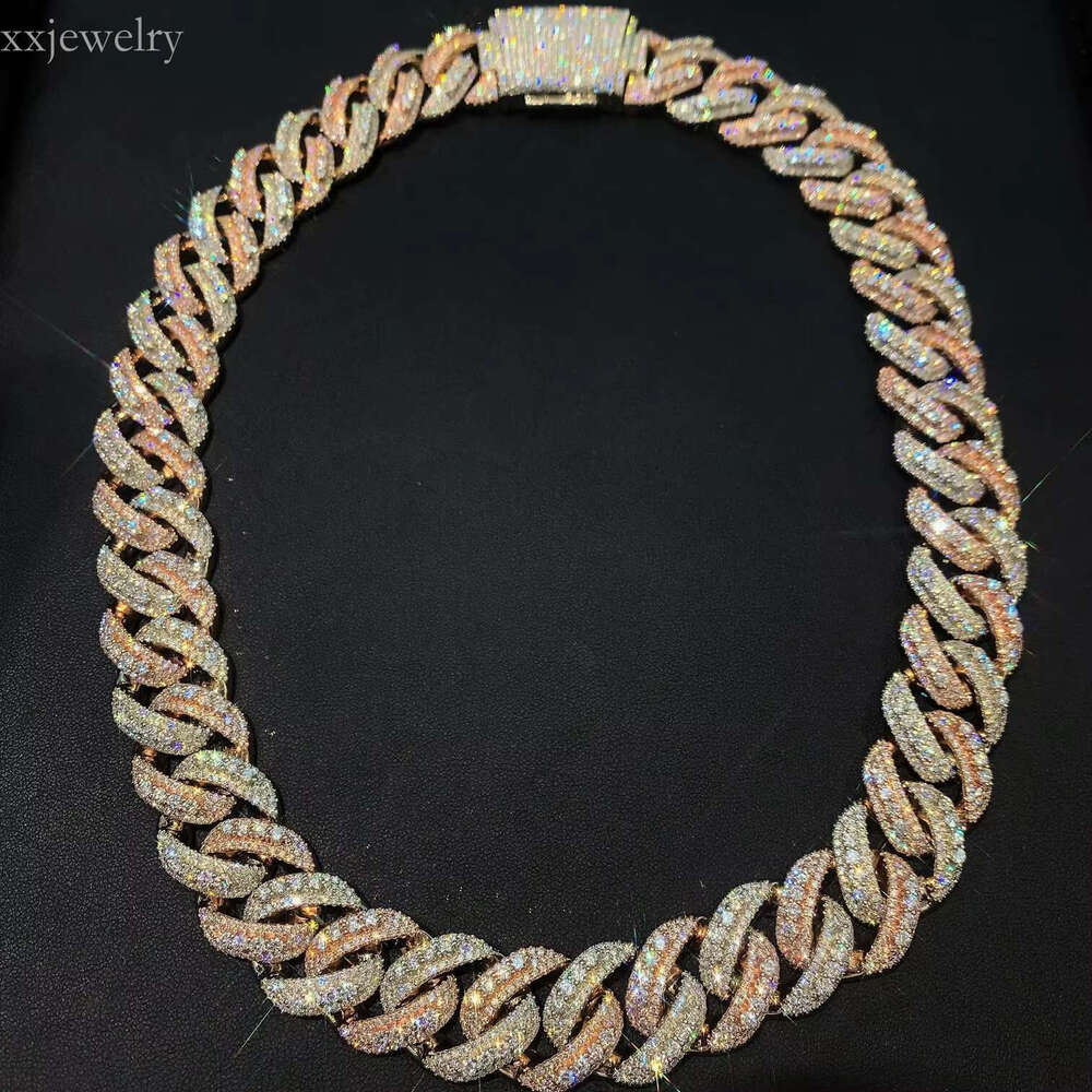 Jewelry Lab Dias for Men - Rose Gold Cuban Chains, 9k 10k Gold, Cool, Wholesale, Pendant