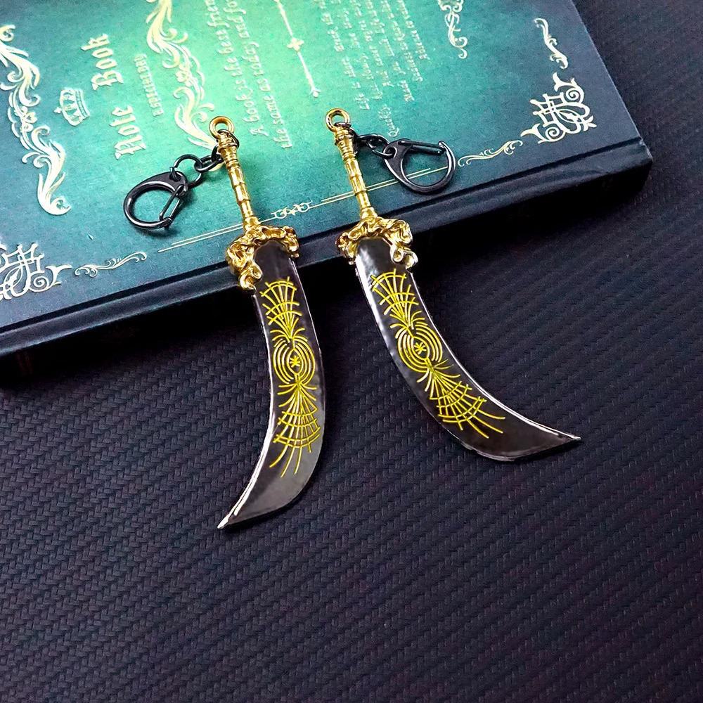 Radahn Keychain Starscourge Greatsword Key Chain Keyring Keychains for Men Game Accessories Key Ring Pendant llaveros 250318