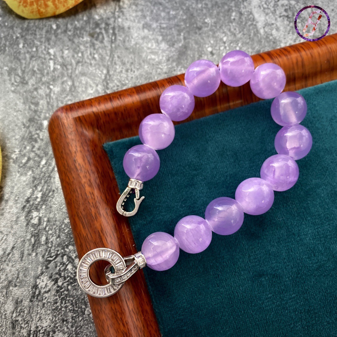 Hot Sale, Stylish and Versatile 50cm 12mm Natural Amethyst Round Bead Necklace, Sweater Chain and Bracelet Mysterious Eastern Energy Vibrational/Reson