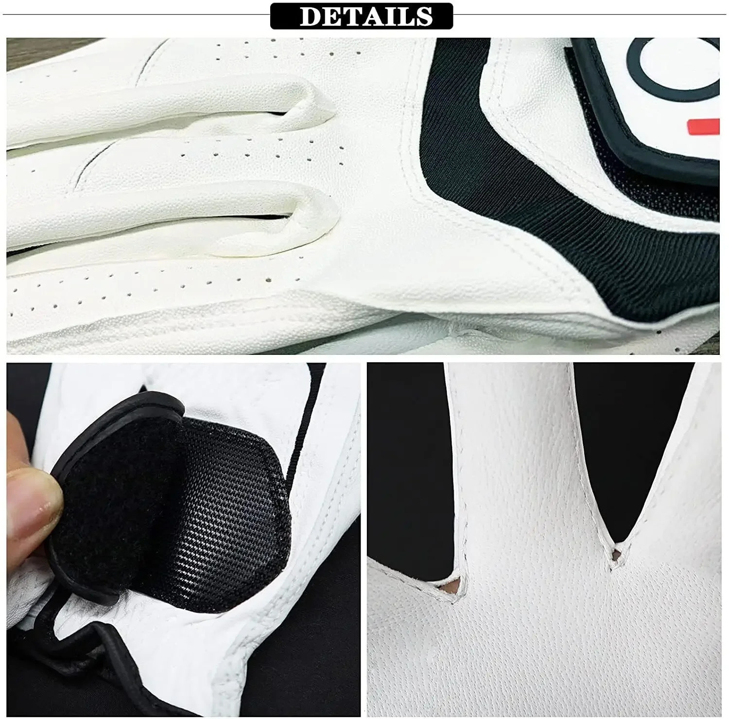Golf Gloves Men Golfer Left Hand Right Handed Leather All Weather Grip 3 Pack 250306