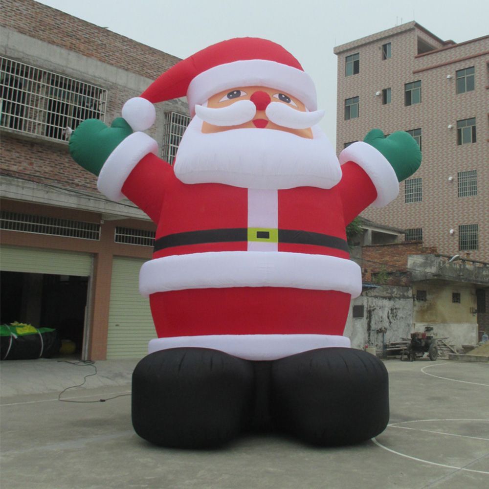 12m height (40ft) with blower Free ship Giant Inflatable Santa Claus father Christmas Decoration old man for Big Promotions Advertising Decorations