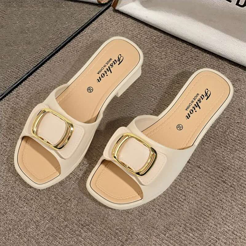 2025 Women s Sandals Designer Fashion New Multi Functional Summer Women s Anti Slip Multi Functional Outdoor Leisure Thick Soft Soled Slippers One Lin