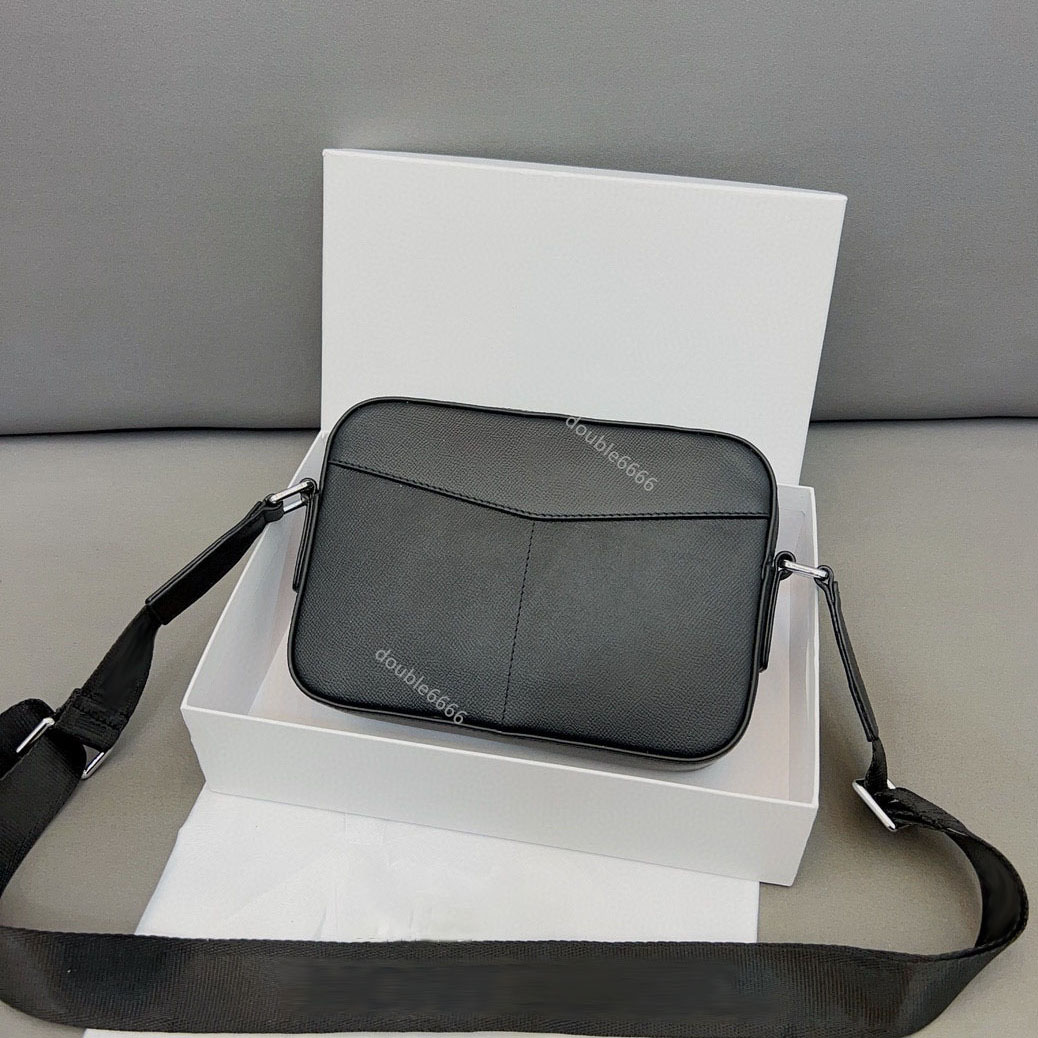 Luxury designer men cowhide messenger bag, business office briefcase, high-end solid color shoulder bag, camera bag, women's work bag, outdoor travel cross-body bag