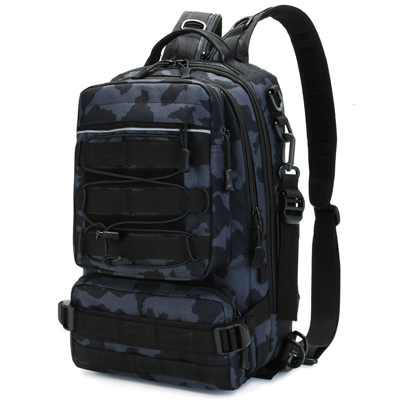 2025--New Crossbody Single Shoulder Multi Functional Waist Outdoor Travel Sports Large Capacity Chest Men's Pole Bag