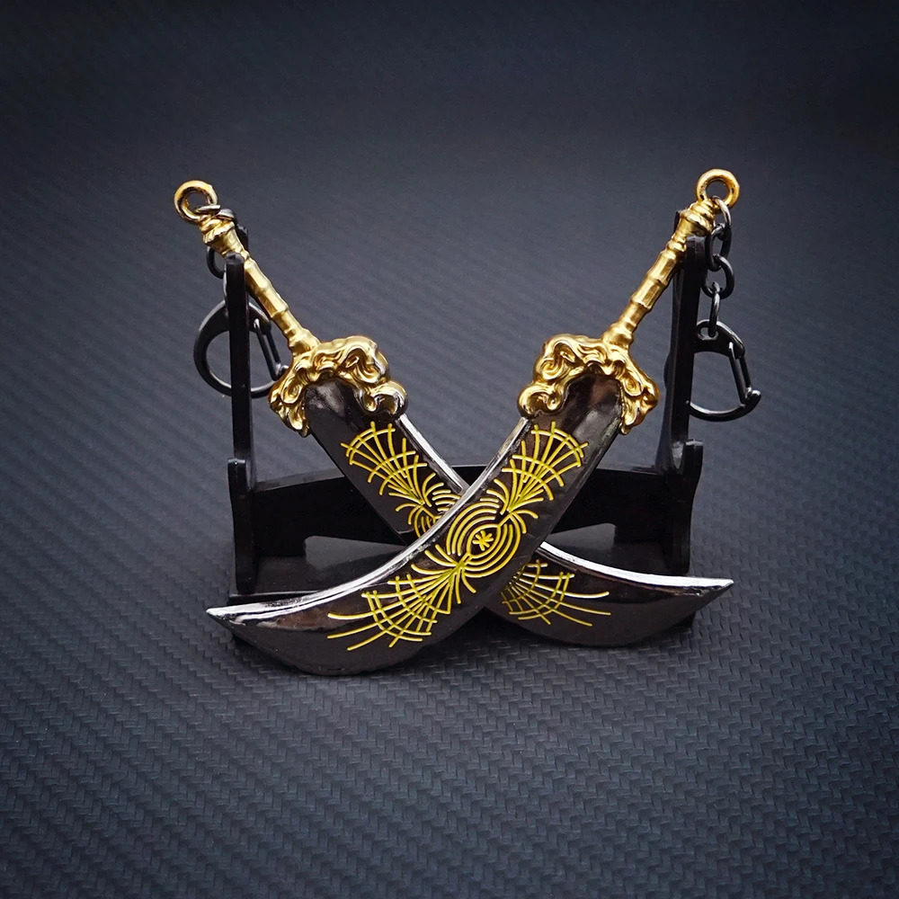 Radahn Keychain Starscourge Greatsword Key Chain Keyring Keychains for Men Game Accessories Key Ring Pendant llaveros 250318