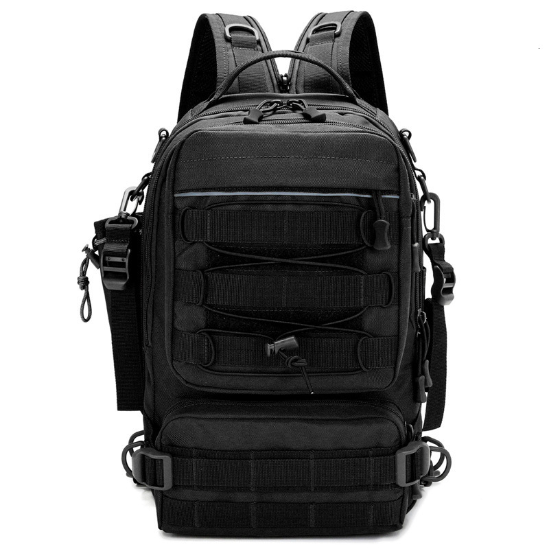 2025--New Crossbody Single Shoulder Multi Functional Waist Outdoor Travel Sports Large Capacity Chest Men's Pole Bag