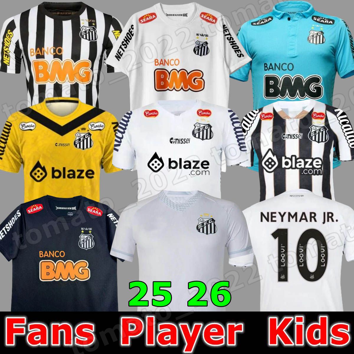 2011 2012 2013 Santos retro soccer jersey 11 12 13 NEYMAR JR Ganso Elano Borges Felipe Anderson vintage classic football men and kids shirts jersey