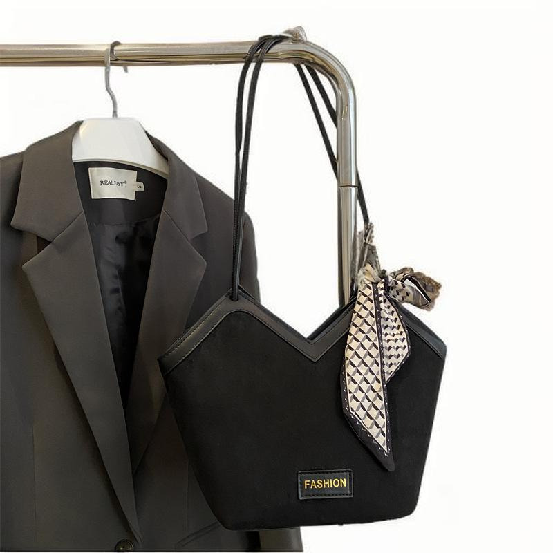 Popular large capacity Tote women's underarm casual all-in-one shoulder bag NEW retro style silk scarf handbag women 2025s