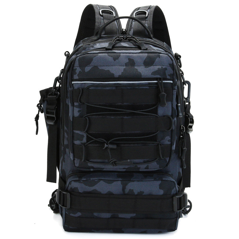 2025--New Crossbody Single Shoulder Multi Functional Waist Outdoor Travel Sports Large Capacity Chest Men's Pole Bag