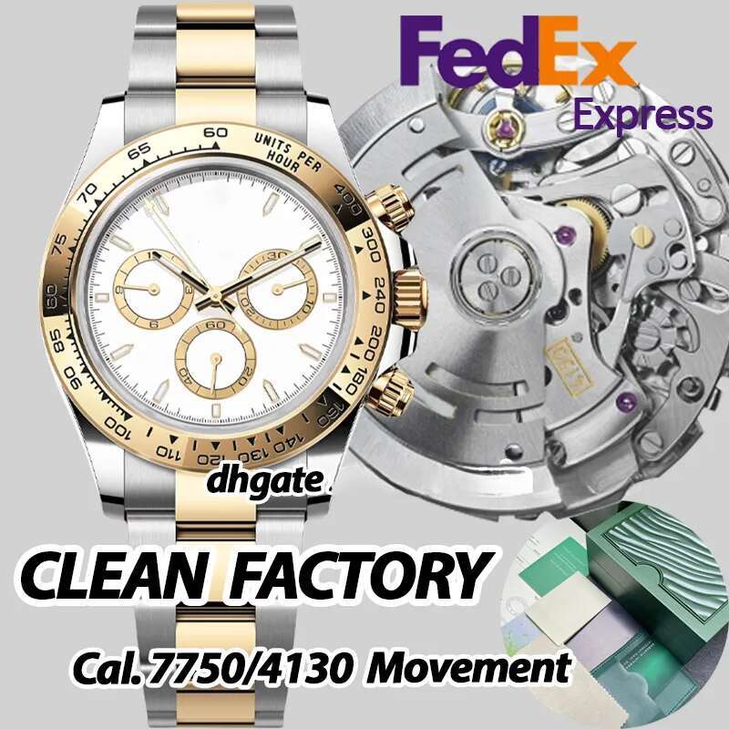 Mens Designer High Quality super CLean factory Watches Men 40MM Automatic Chronograph Cal.4130 movement Sapphire glass Luminous Dive100M Watch Women