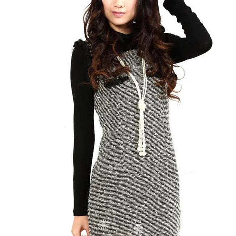 Natural Freshwater Pearl Necklace Irregular Pendant 5layer Sweater Chain Long Sleeve 250228