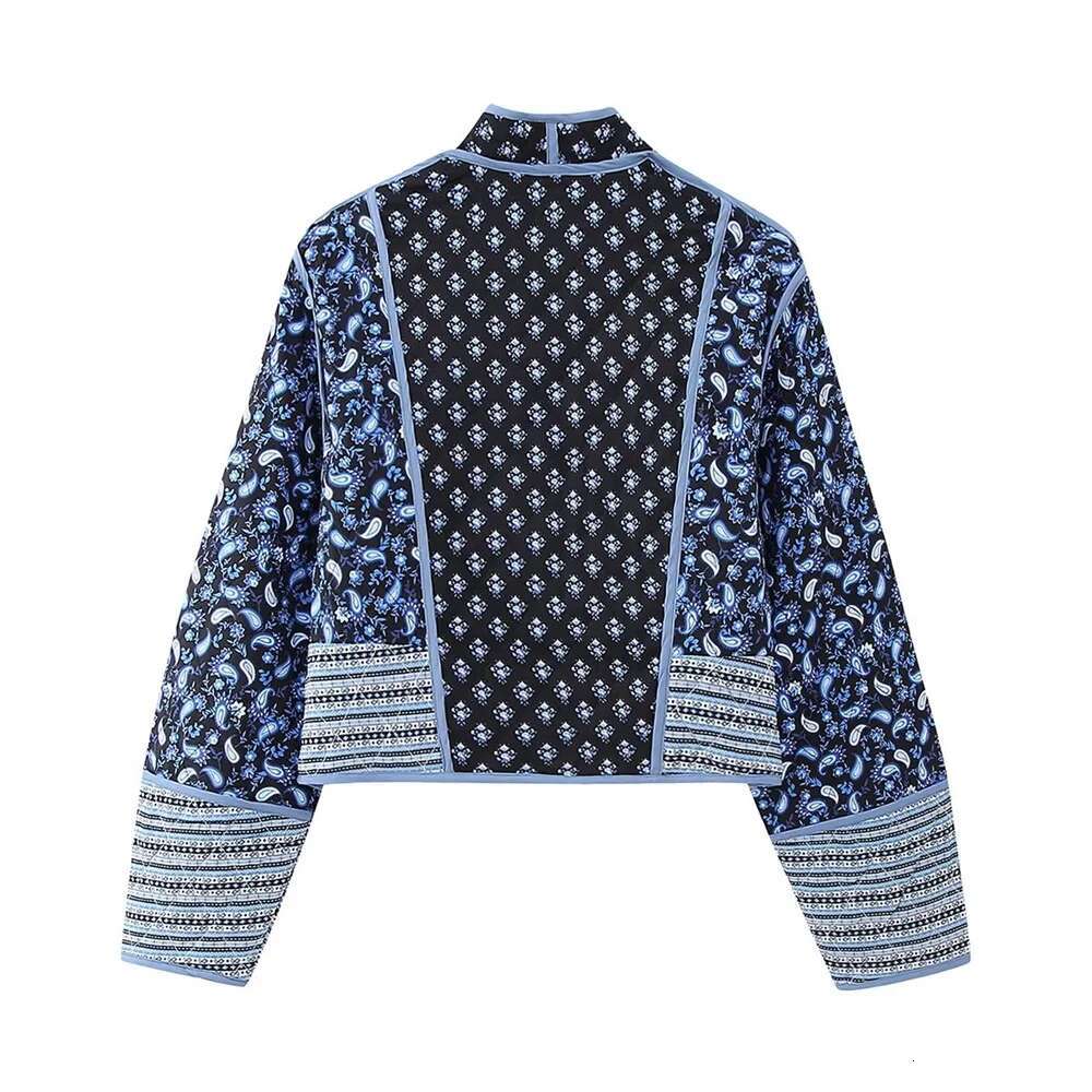 hoodie Pb&Za 2023 Autumn/Winter New Romanticism Design Sense Two Sides Wear Spliced Cotton Dress Versatile Short Loose Coat jacket