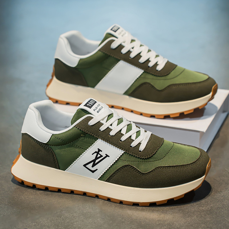 free shipping 2025 summer new women fashion sneakers black green khaki sport running shoes breathable athleisure runners trainers men size 39-44