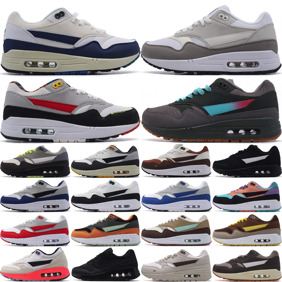 Top 1 Men Women Running Shoes 87s Designer Trainers Anniversary Obsidian Red Royal Midnight Navy Triple Black White Low Outdoor Sneakers Size 36-45