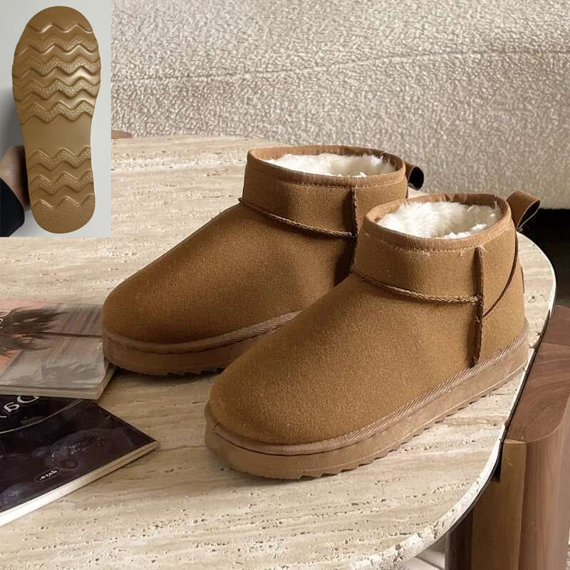 2024 New Women Winter snow Boot Designer Australian Platform For Leather Warm Ankle Fur Booties Boots kid shoes with Anti-slip soft sole
