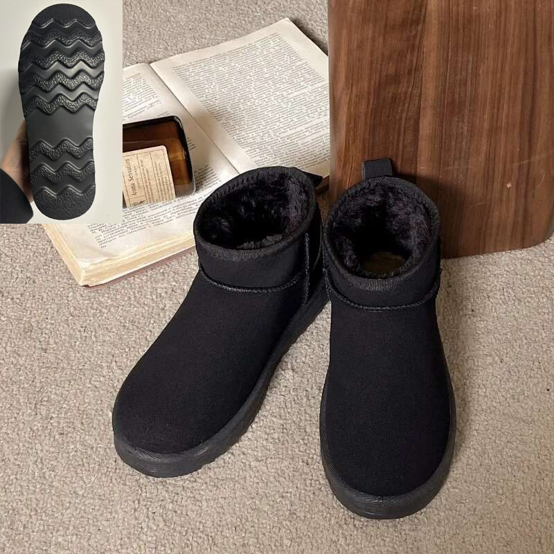 2024 New Women Winter snow Boot Designer Australian Platform For Leather Warm Ankle Fur Booties Boots kid shoes with Anti-slip soft sole