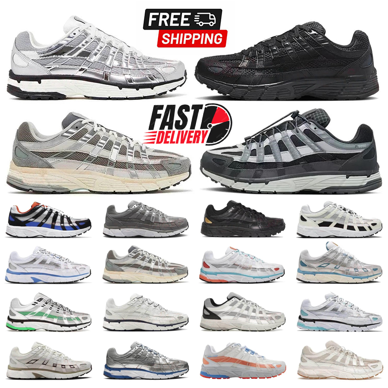 P6000 designer shoes P 6000 mens sneakers Triple Black White Khaki Wolf Metallic Racer Blue Womens Outdoor Sports Trainers Casual mens shoes sneakers