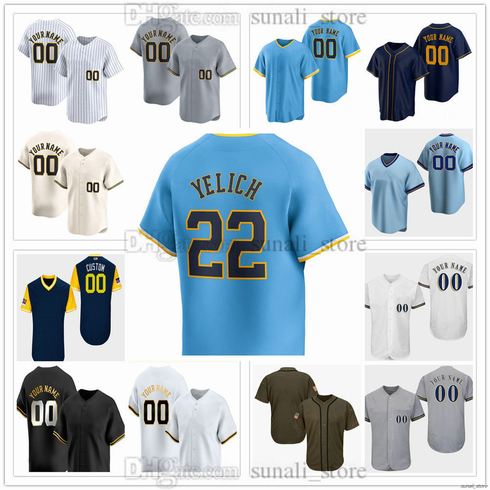 45 Abner Uribe Jersey Baseball 73 Grant Wolfram 13 Eric Haase 76 Jeferson Quero 18 Vinny Capra 15 Oliver Dunn 6 Isaac Collins 28 Brewer Hicklen 16 Blake Perkins Stitched