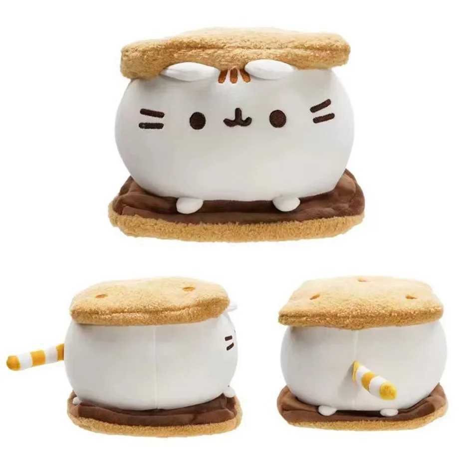 Multiple Pusheen Plush Throw Pillows Cute Home Bedroom Cartoon Stuffed Model Dolls Toys Girls Room Decoration Christmas GiftsT250310