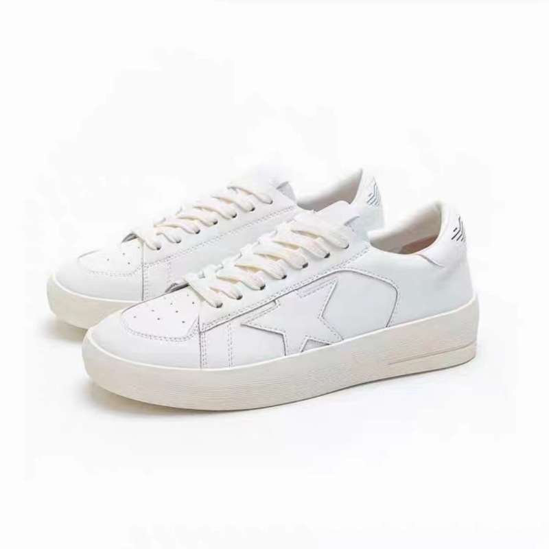 New style Women Star glitter Board Shoes Hot Sale Vintage White Shoes Thick-soled Athleisure Style Shoes Trendy silvery Free shipping size 35-40