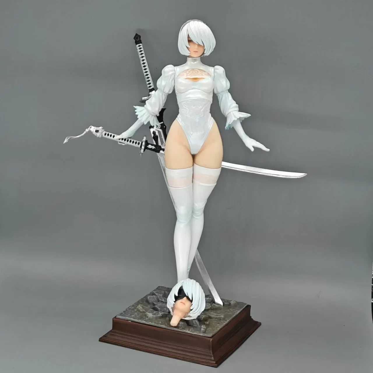 28cm Nier Automata Yorha No.2 TypeB 2B Yorha Anime Girl PVC Action Picture Toy 4 Style Game Statue Adult Series Model Dol W250310
