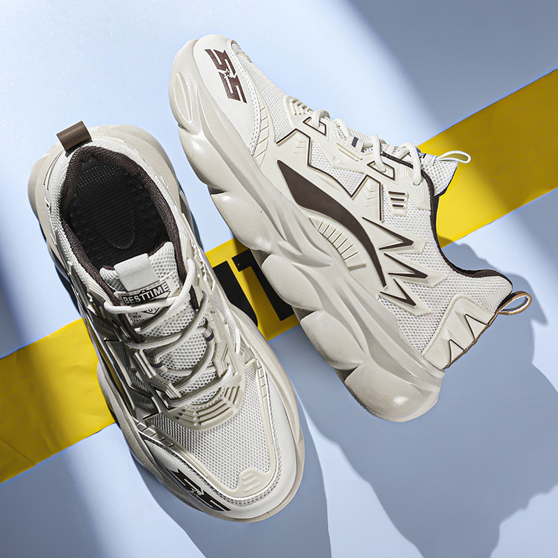 2025 Summer New Mesh Breathable Men s Shoes Fashion Designer High Quality Men s Sports Shoes Multi Functional Comfortable Casual Soft Soled Board Shoe