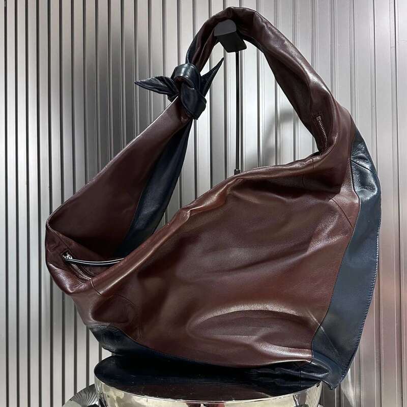 Hobos Triangle Crossbody Bags For Women Designer Handbags And Purses 2023 New In Fashion PU Soft Skin Beat Knot Shoulder