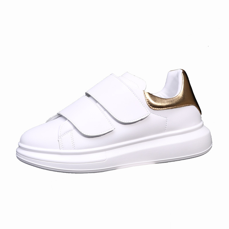 2025 Summer Style White Shoes Designer For Men And Women High Quality PU Leather Velcro Buckle Sports Free Shipping Leisure Board Thick Soled Casual R
