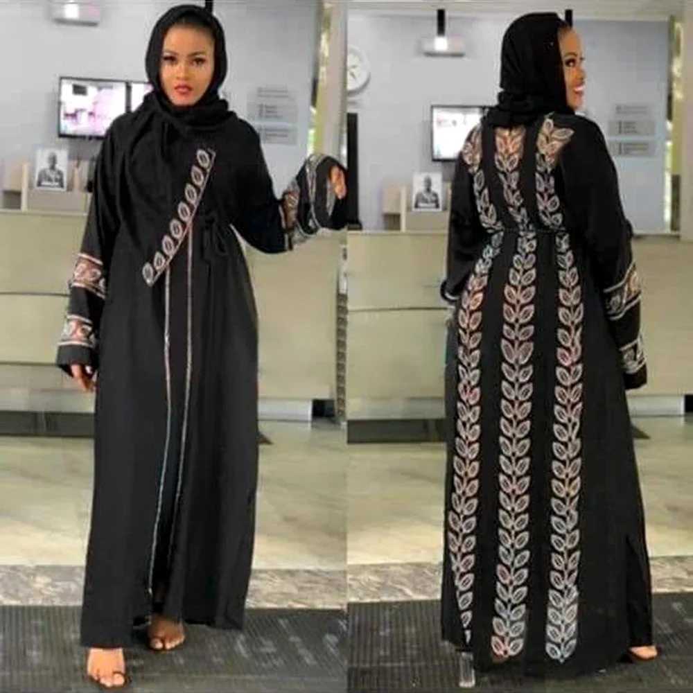 Black Abaya Dubai Turkey slim Hijab Dress 2025 Ctan Moroccan Arab Islamic Clothing Kimono Robe Femme sulmane DjbaXJ250310