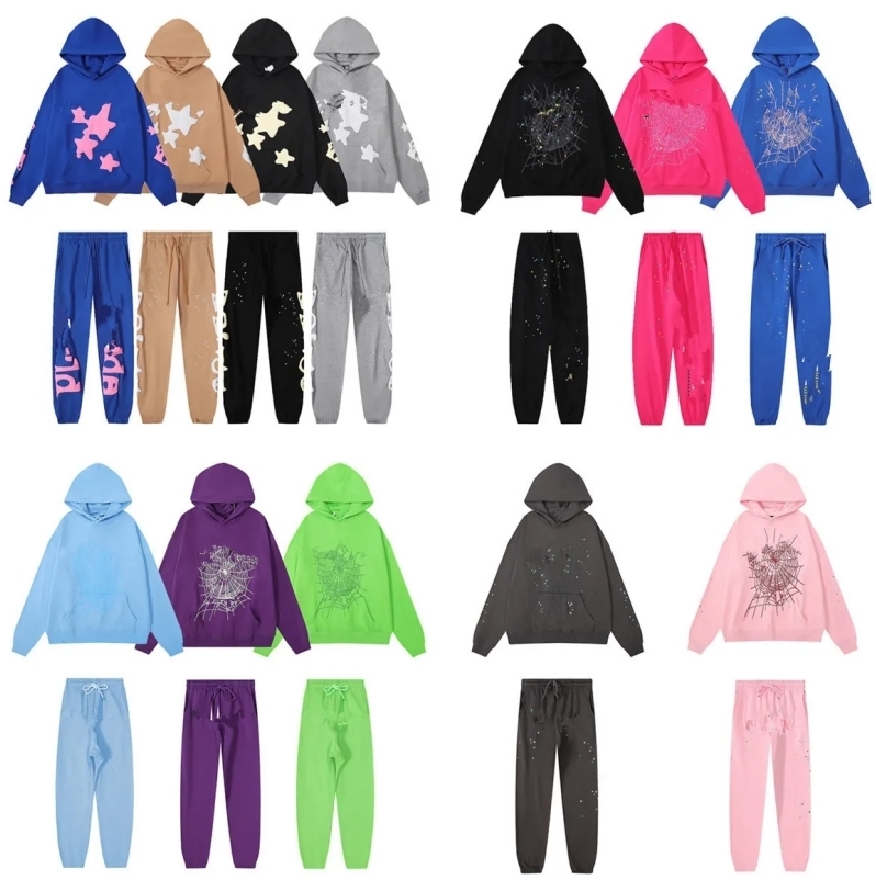 hoodie Men's Hoodies Sweatshirts Purple 2023ss Pullover Men Women Young Thug Web Star Letter size S-2XL