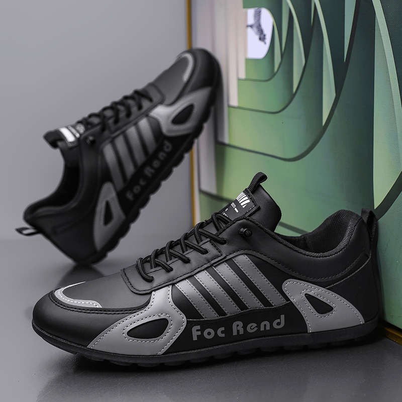 2025 Spring And Summer New Men s Shoes Soft Soled Wear Resistant Sports Shoes Casual Leather Waterproof Fashion Designer One Step Bean Shoes Running S