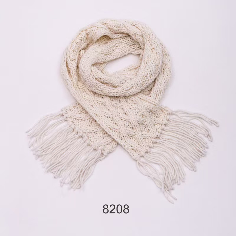 K089 2025 DIY handmade thick wool scarf knitted high quality versatile fashion winter Korean style plus velvet thick scarf