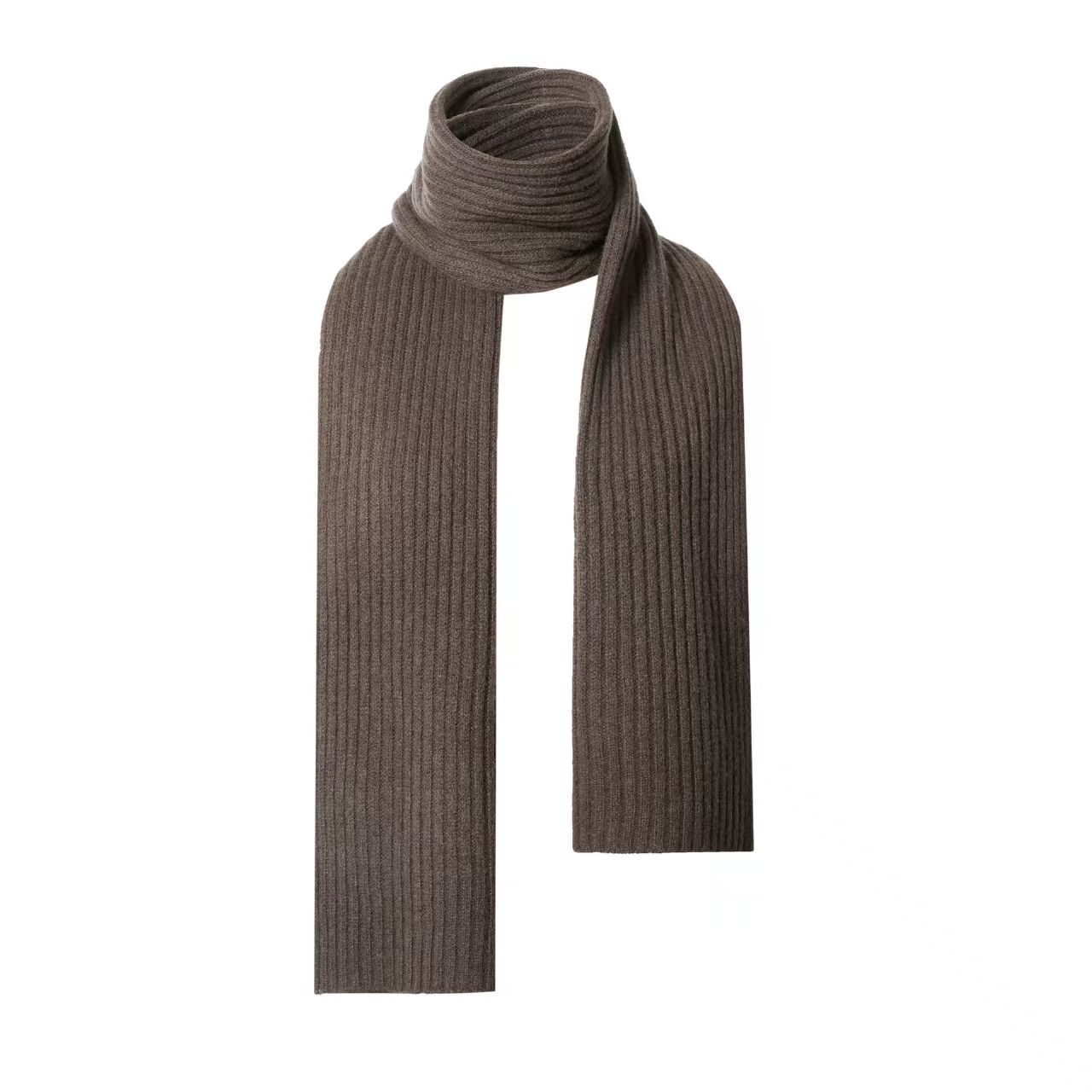 K090 100% wool scarf solid color versatile men and women new winter warm knitted neck warm thick shawl