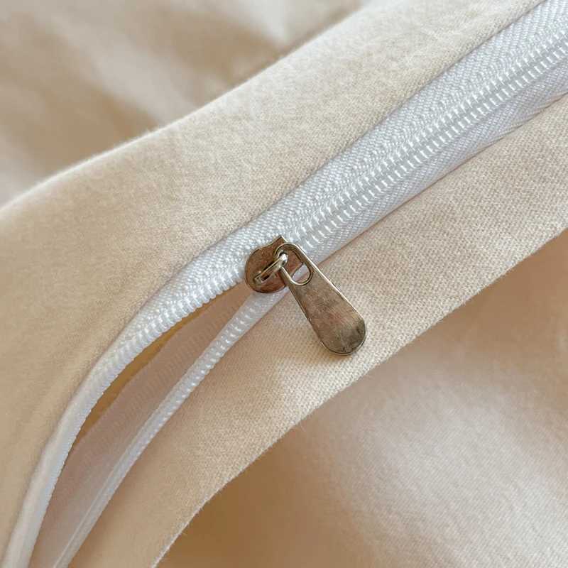 Luxury Embroidery Solid Color Hotel Style Bedding Set 100% Cotton Brushed Duvet Cover Set Bed Sheet Fitted Sheet case 4PcsC250310