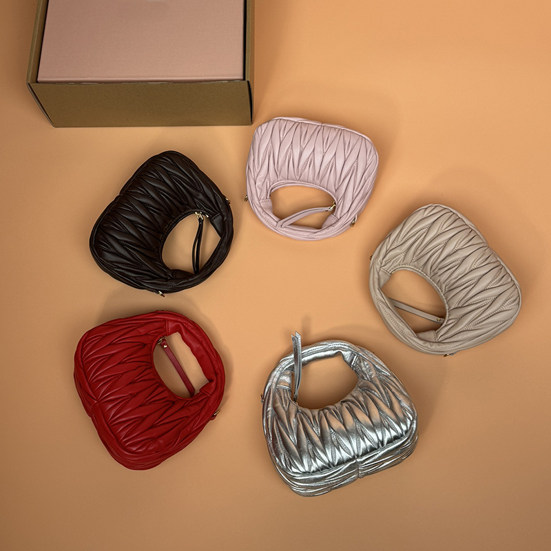 Mirror High-Quality Bags Designer Crossbody bag 17CM Hobo Handbag Nappa Leather Top Handle Bag Clutch Bags Lady bag With Box M002