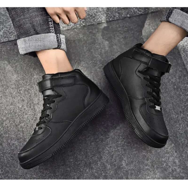 High Top Spring Autumn Wear Comfortable Protection Support Flat Non-slip New Couple Men's a nd Women 's Board Shoes