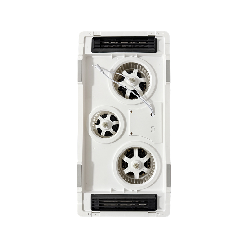 Extremely narrow edge double warm king 8 wind heating bath bar restroom bathroom waterproof lighting black and white piano key switch