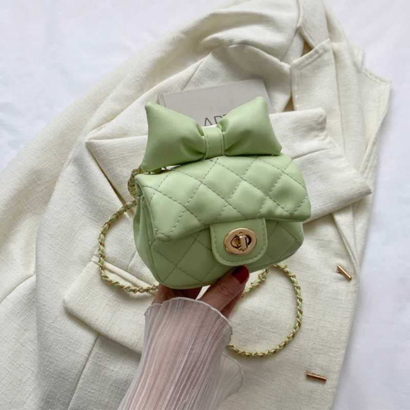 Kids Mini Designer Luxury Shoulder Bag Toddler Princess Baby Girls Pink Bow Handbag Little Girl Cute Crossbody PurseT250310