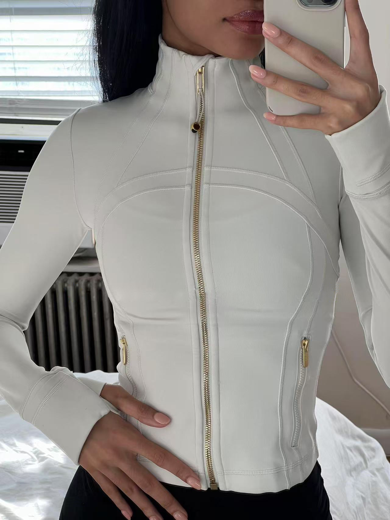 2025 Yoga Jacket Define Gym Outfits Women Jacket shorts leggings pants Brushed Gold Zip Sportswear Workout Luluitys Lemonize sets Coat Outdoor Running Jackets